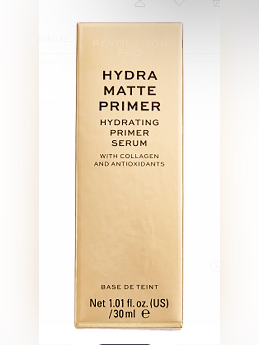 REVOLUTION PRO Hydra Matte Primer - NIB